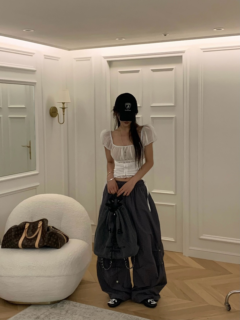 VIRKIN韓國直郵女士新款職業人氣時尚休閑26夏季襯衫蕾絲衫VIRKIN襯衫/蕾絲衫