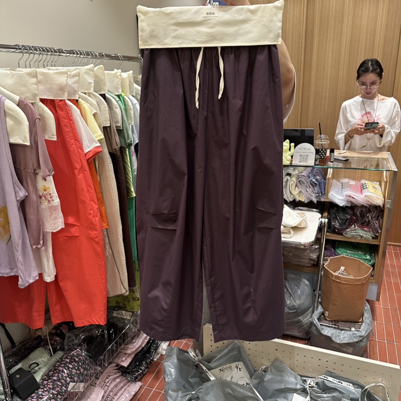 EEE韓國代購女士新品26夏季人氣熱賣推薦休閑職業26春夏休閑褲EEE休閑褲圖色3