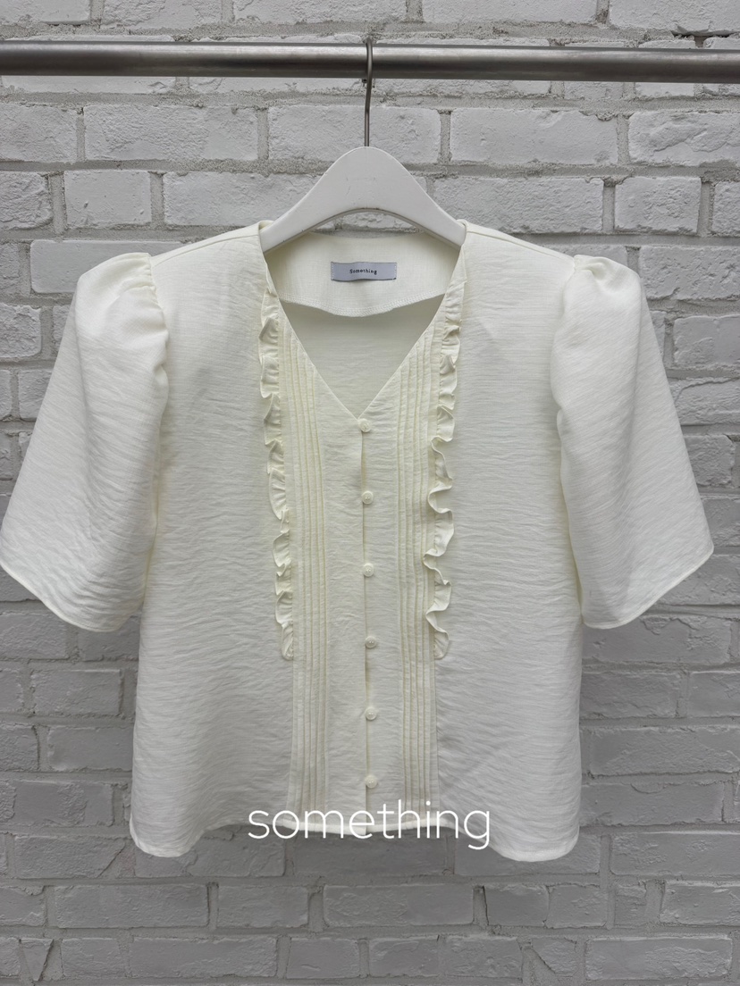 SOMETHING-L/FANCY韓國直郵實拍女裝新款人氣襯衫蕾絲衫BLSOMETHING-L/FANCY襯衫/蕾絲衫圖色1