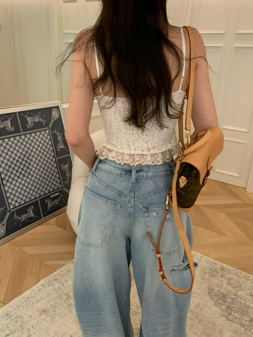 VIRKIN韓國直郵女裝新款時尚休閑熱賣職業吊帶背心蕾絲無袖VIRKIN吊帶/背心