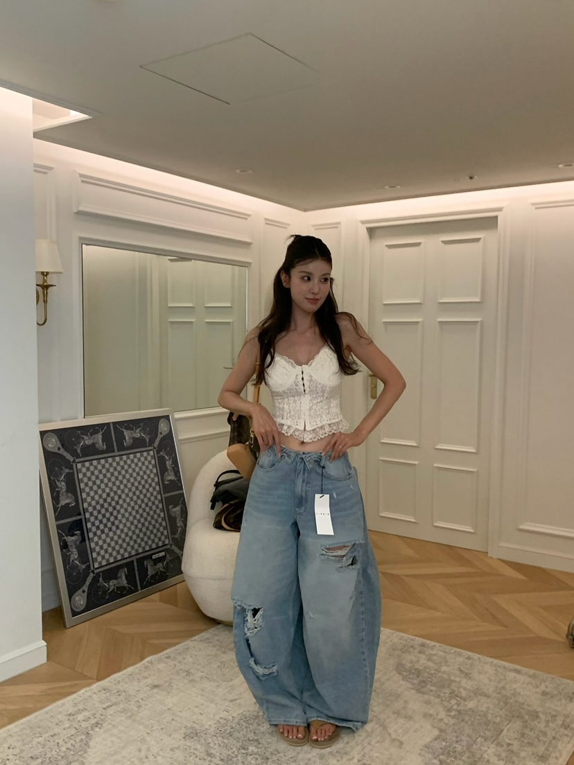 VIRKIN韓國直郵女裝新款時尚休閑熱賣職業吊帶背心蕾絲無袖VIRKIN吊帶/背心