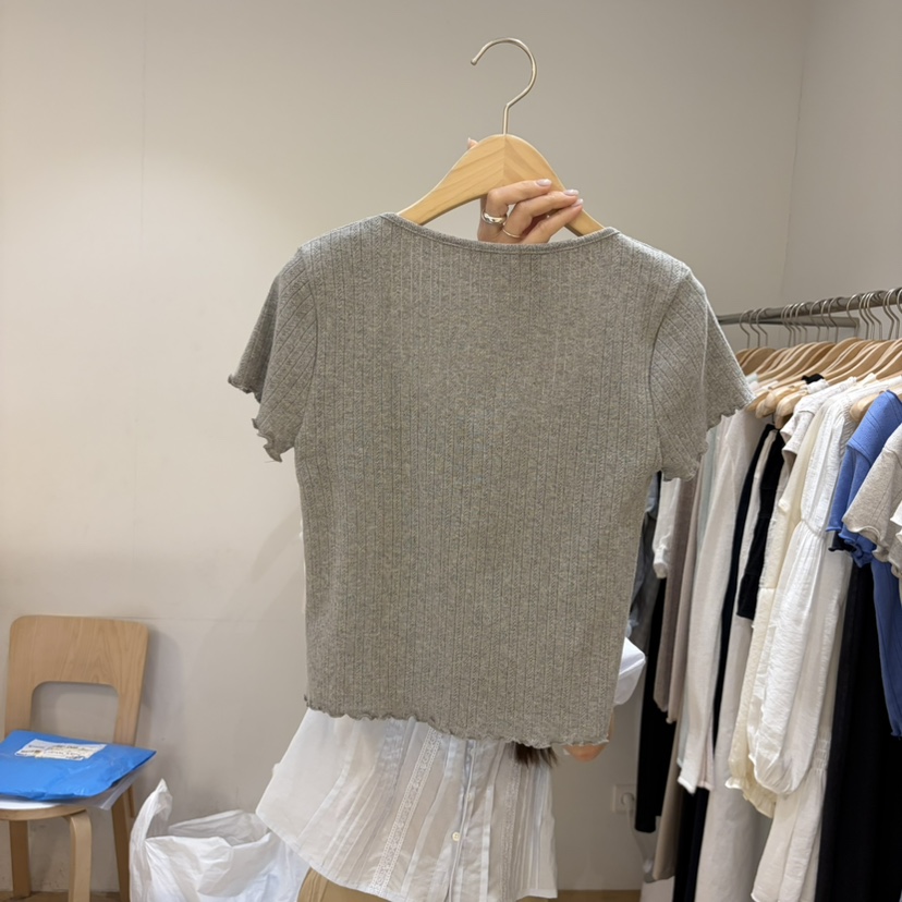 FOREST東大門實拍韓國女士新品26春夏熱賣26夏季職業時尚T恤FORESTT恤