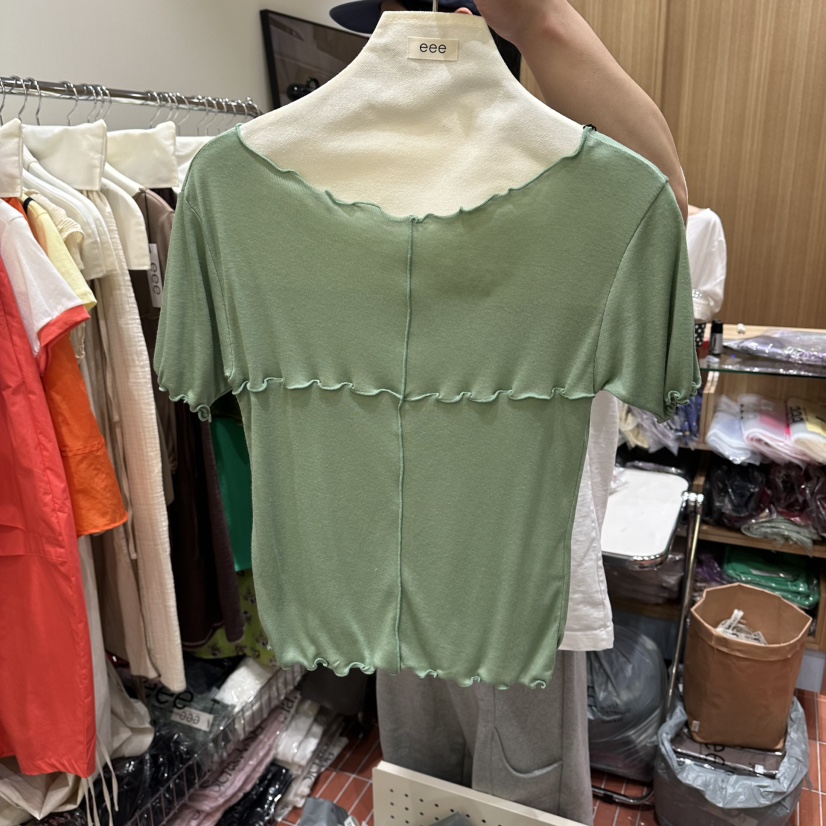 EEE韓國直郵實拍女裝新品人氣26夏季時尚熱賣休閑推薦T恤EEET恤圖色3