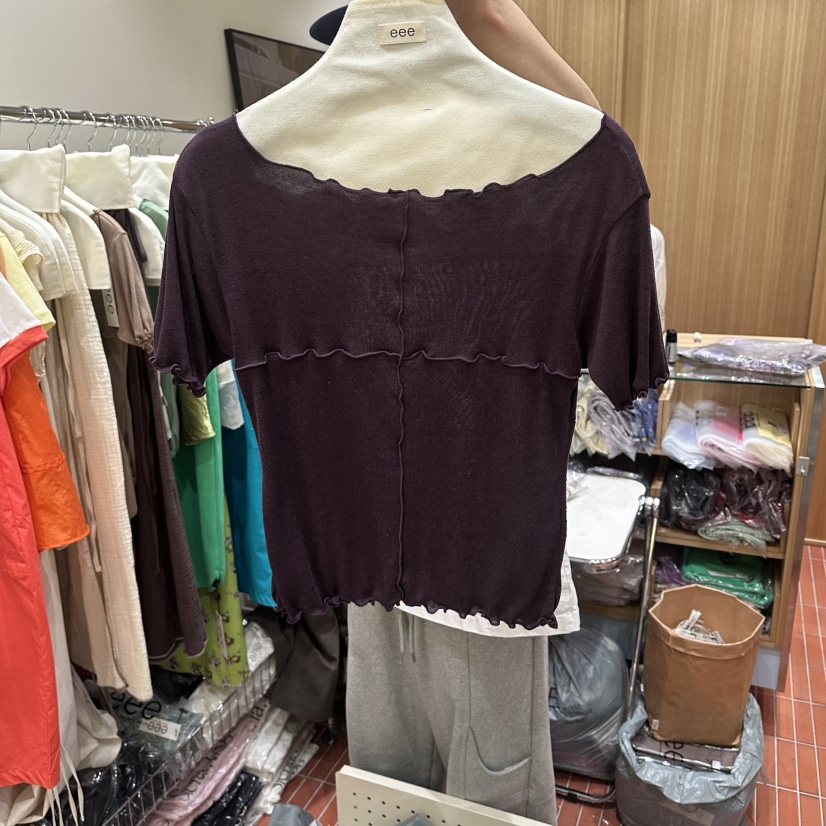EEE韓國直郵實拍女裝新品人氣26夏季時尚熱賣休閑推薦T恤EEET恤圖色4