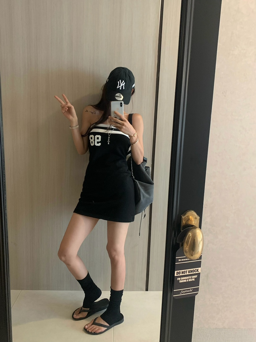 VIRKIN韓國代購女士新款人氣時尚職業26夏季推薦連衣裙羅紋VIRKIN連衣裙