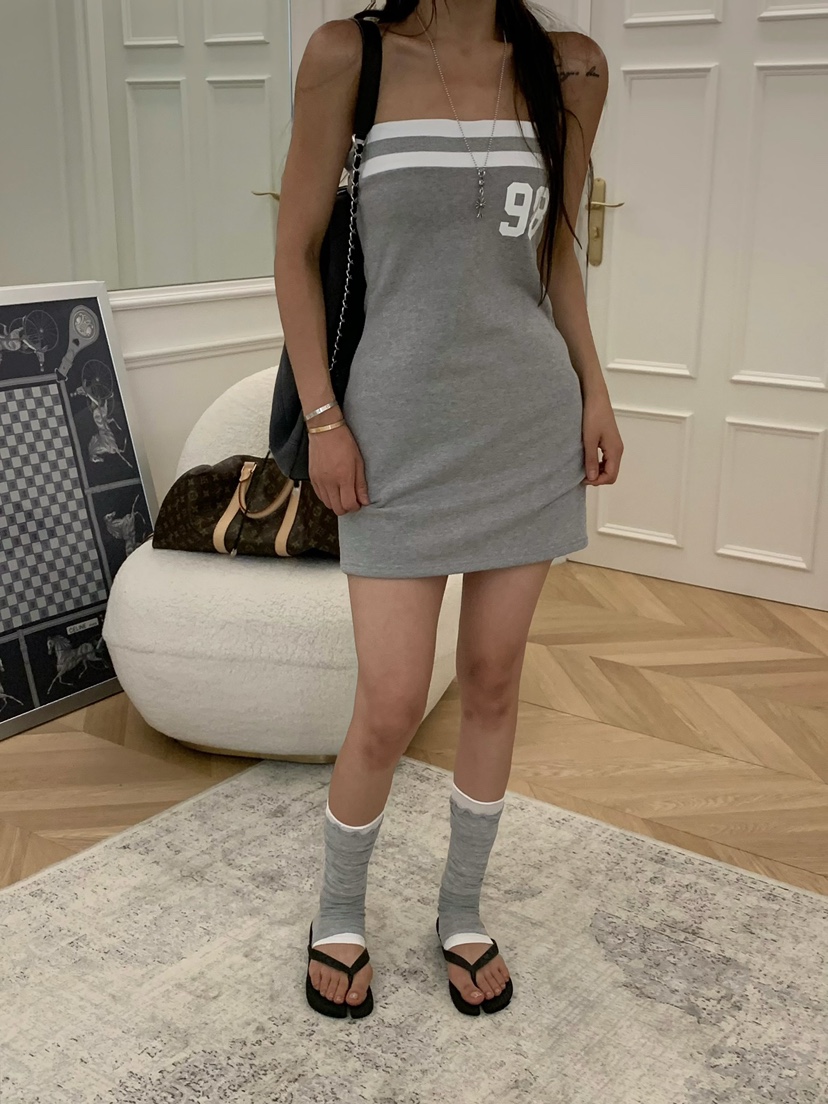VIRKIN韓國代購女士新款人氣時尚職業26夏季推薦連衣裙羅紋VIRKIN連衣裙