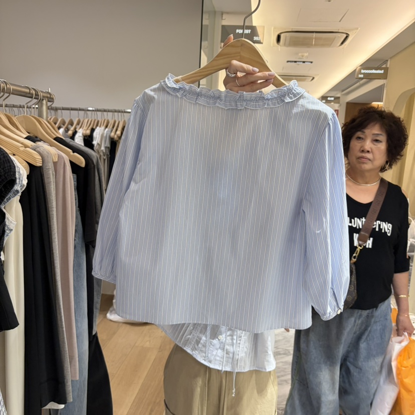 FOREST韓國直郵女士新款推薦26夏季職業26春夏襯衫蕾絲衫FOREST襯衫/蕾絲衫