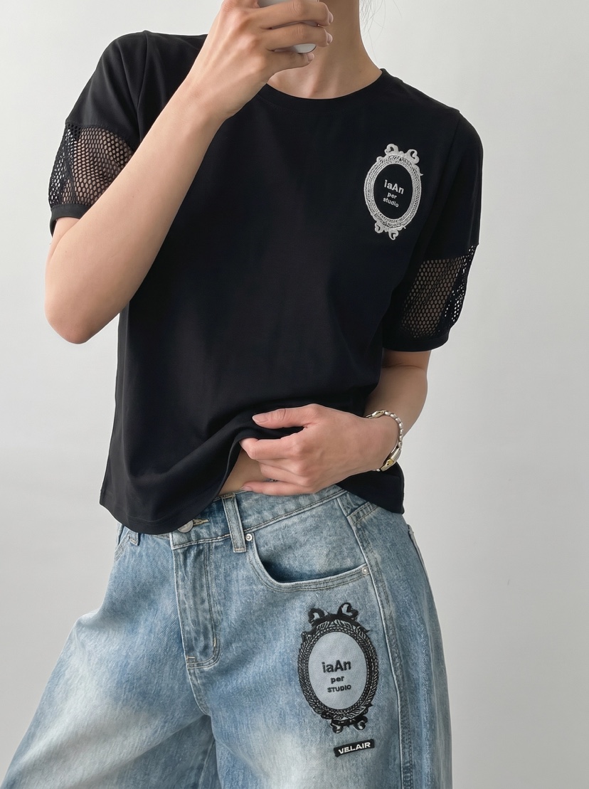 IAAN韓國直郵女士新品26夏季時尚職業休閑人氣熱賣牛仔褲iaAn牛仔褲