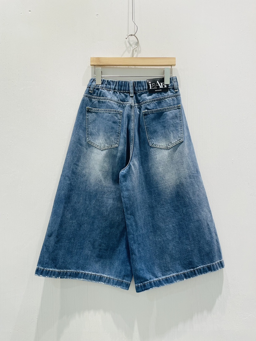 IAAN韓國直郵女士新品26夏季時尚職業休閑人氣熱賣牛仔褲iaAn牛仔褲