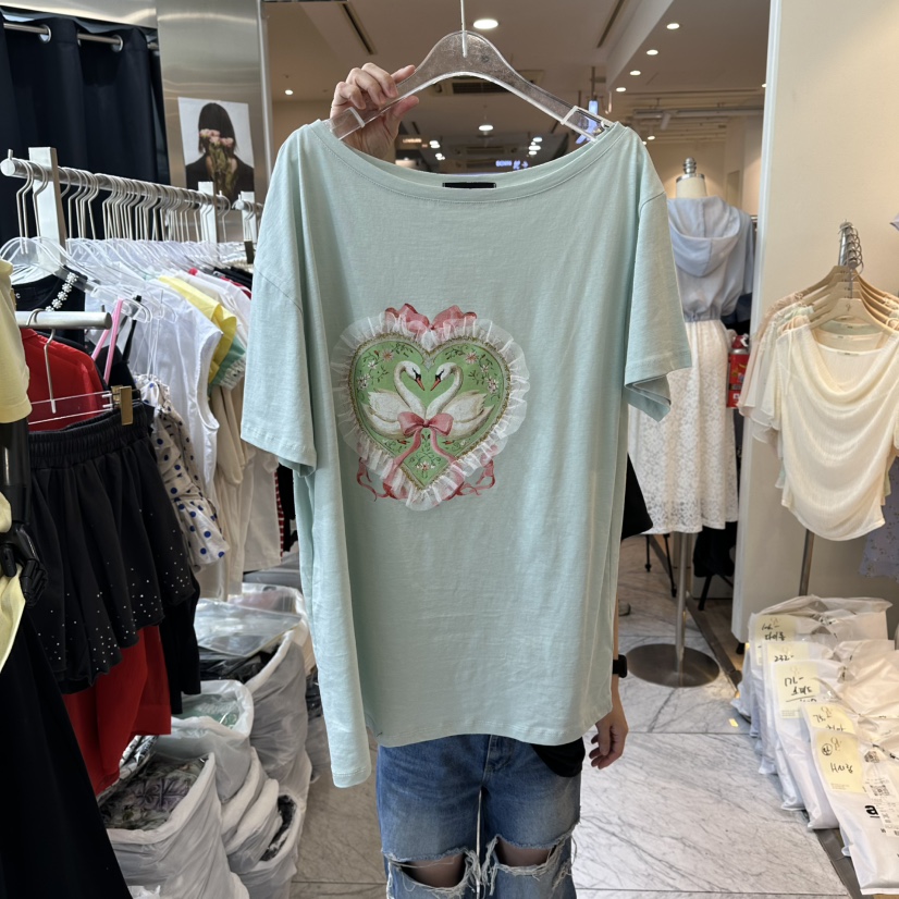CHEAP-CHIC韓國直郵實拍女士新款職業熱賣26春夏推薦T恤CHEAP-CHIC/CHARLES THE SECONDT恤圖色1