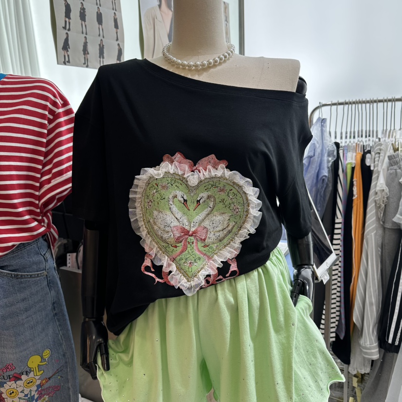 CHEAP-CHIC韓國直郵實拍女士新款職業熱賣26春夏推薦T恤CHEAP-CHIC/CHARLES THE SECONDT恤圖色2