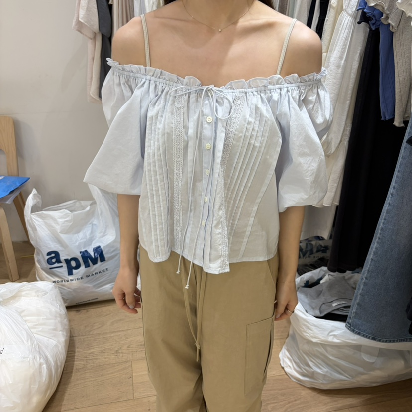 FOREST東大門實拍韓國女士新款熱賣26春夏人氣襯衫蕾絲衫FOREST襯衫/蕾絲衫