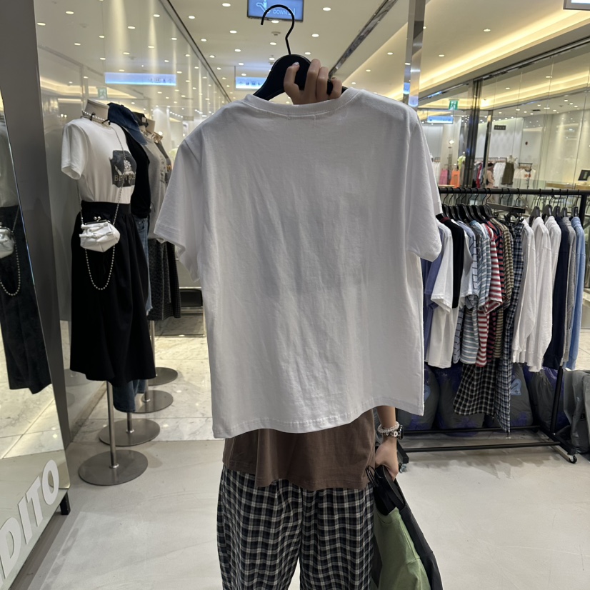 CREDITO韓國直郵女士新品人氣時尚推薦26夏季職業休閑T恤CREDITOT恤
