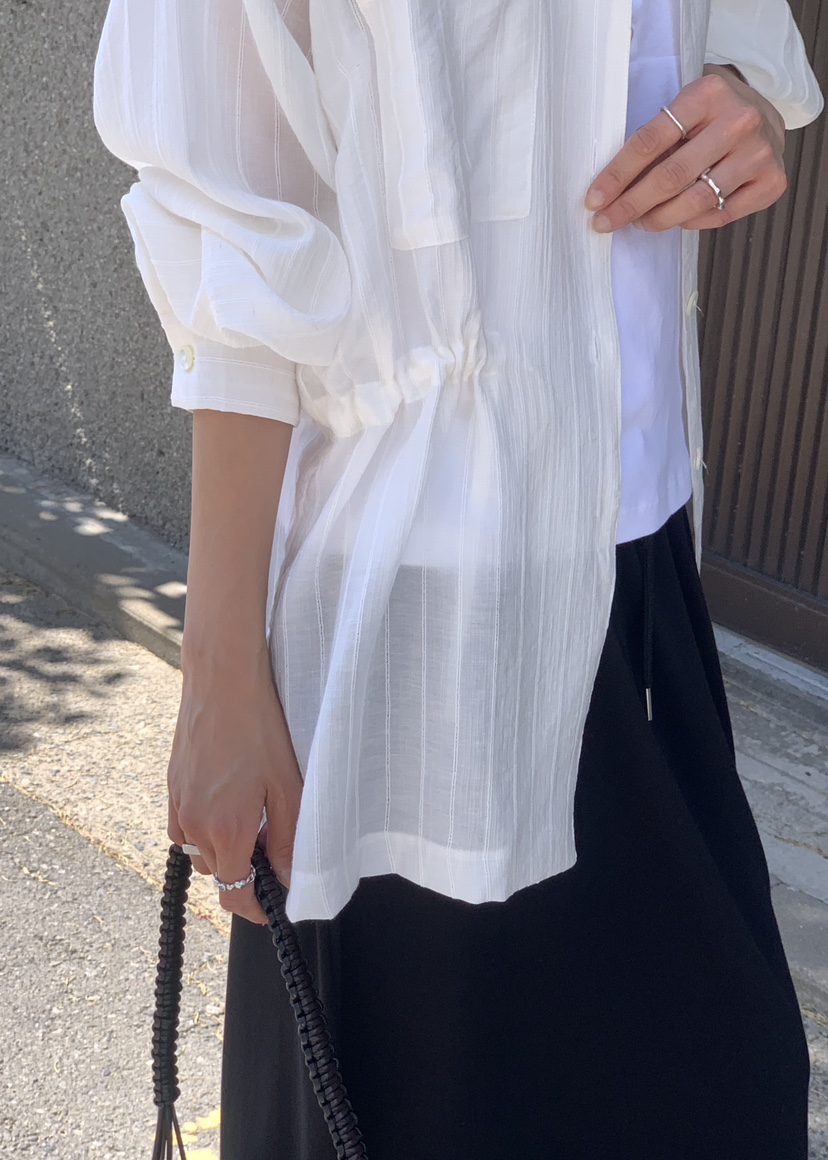 SORBET/FLAT WHITE東大門實拍韓國女士新款推薦襯衫蕾絲衫亞麻SORBET/FLAT WHITE襯衫/蕾絲衫