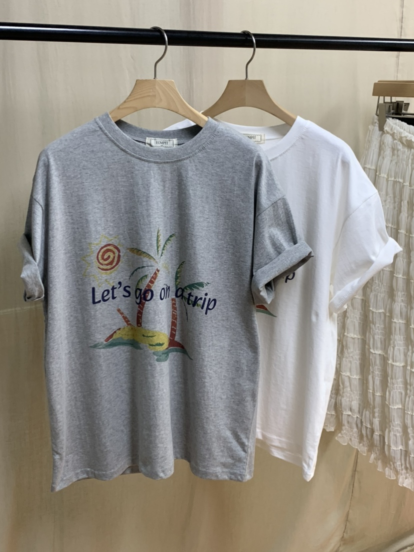 EOMPIT韓國東大門直郵女裝新品職業人氣26夏季休閑時尚T恤EOMPITT恤