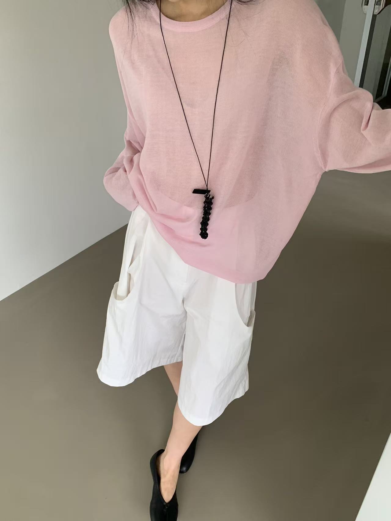 HANDER韓國直郵實拍女裝新品26春夏熱賣休閑時尚推薦長袖T恤HANDER長袖T恤