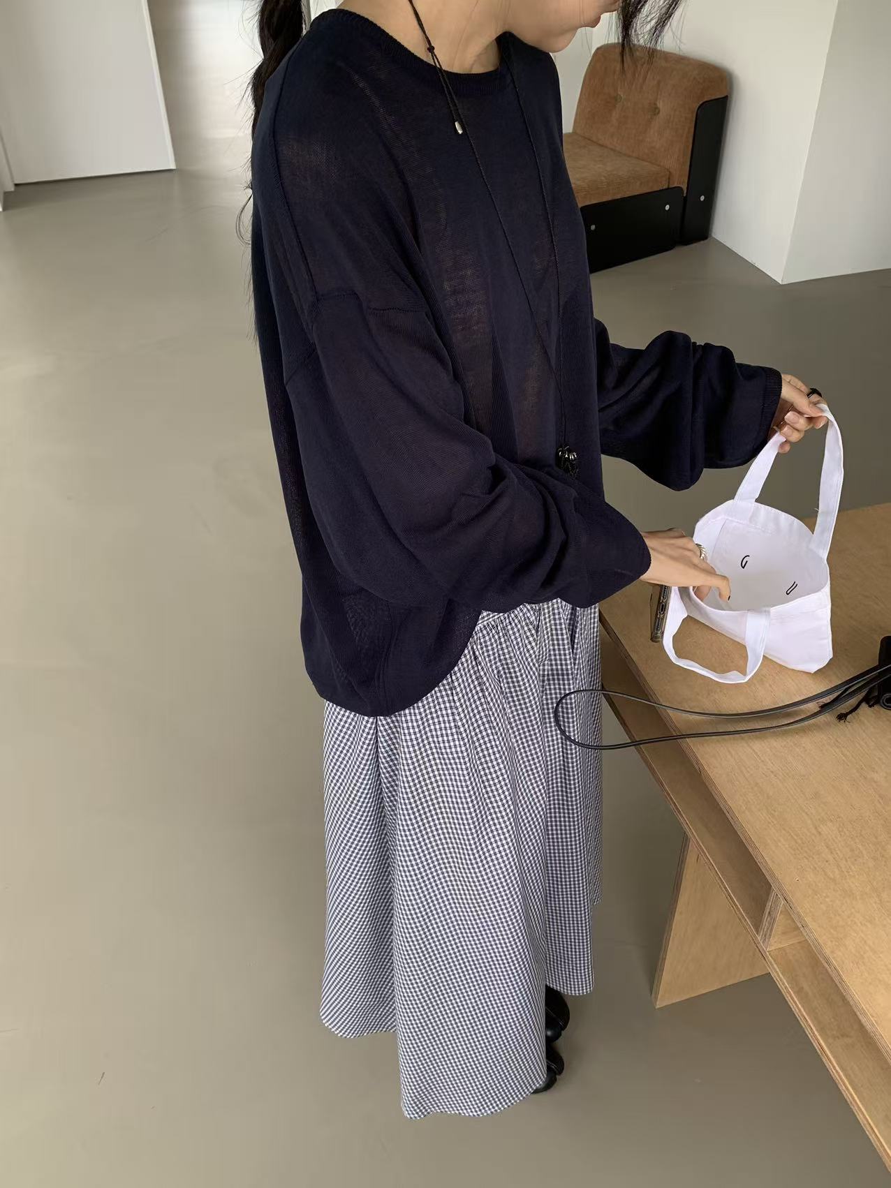 HANDER韓國直郵實拍女裝新品26春夏熱賣休閑時尚推薦長袖T恤HANDER長袖T恤