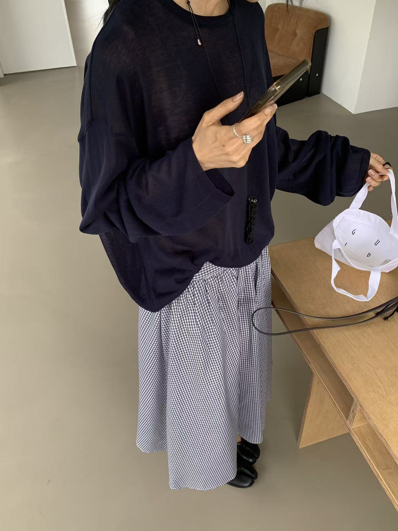 HANDER韓國直郵實拍女裝新品26春夏熱賣休閑時尚推薦長袖T恤HANDER長袖T恤