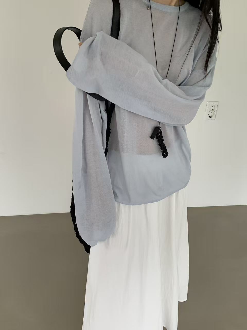 HANDER韓國直郵實拍女裝新品26春夏熱賣休閑時尚推薦長袖T恤HANDER長袖T恤