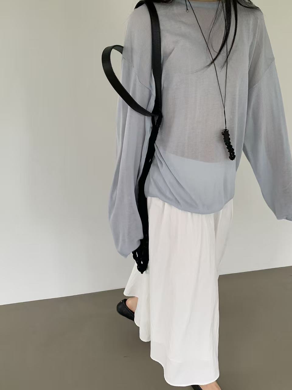 HANDER韓國直郵實拍女裝新品26春夏熱賣休閑時尚推薦長袖T恤HANDER長袖T恤