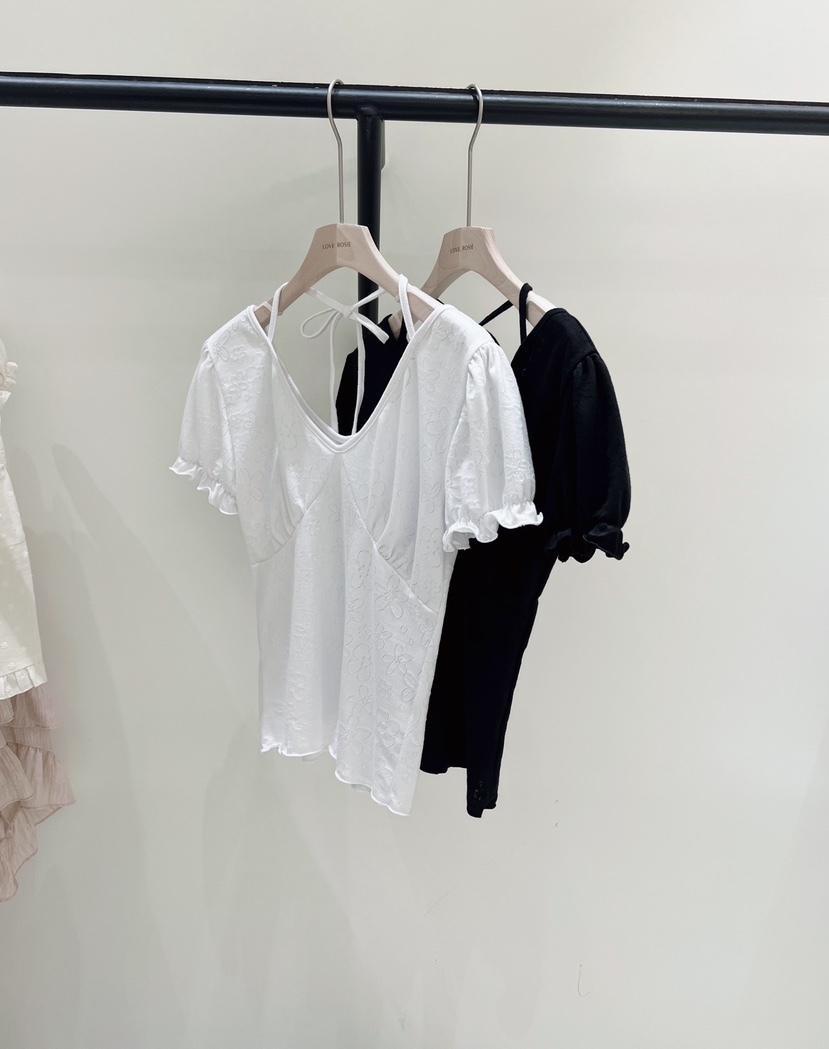 LOVE ROSIE韓國直郵女士新品人氣休閑26夏季職業T恤花朵LOVE ROSIET恤