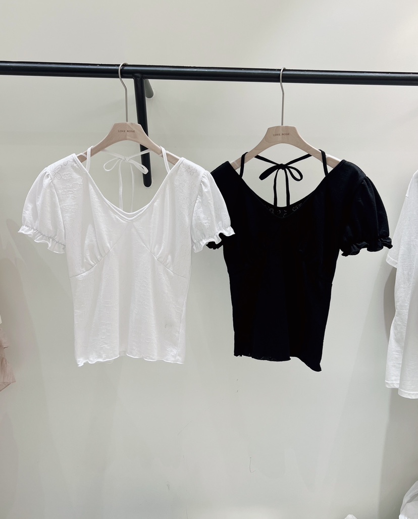 LOVE ROSIE韓國直郵女士新品人氣休閑26夏季職業T恤花朵LOVE ROSIET恤
