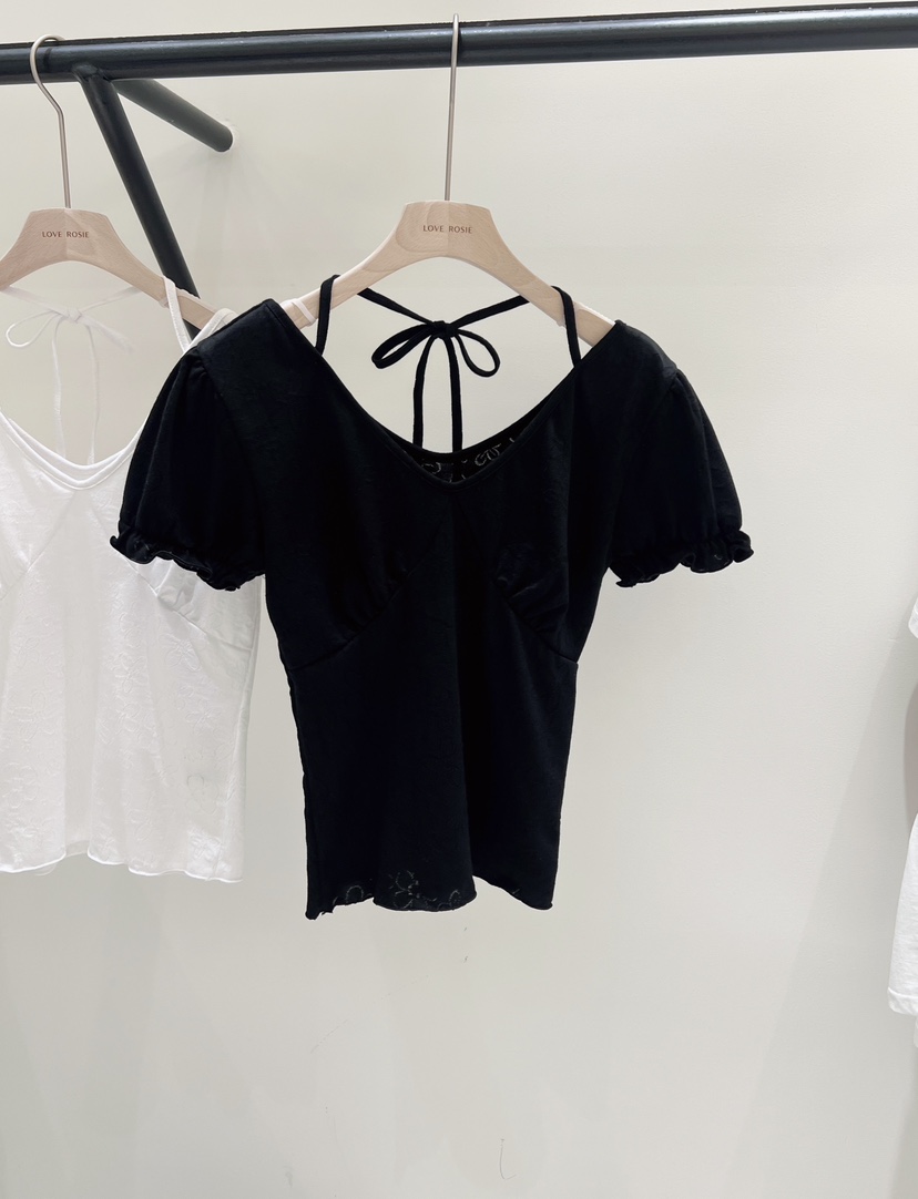 LOVE ROSIE韓國直郵女士新品人氣休閑26夏季職業T恤花朵LOVE ROSIET恤圖色2