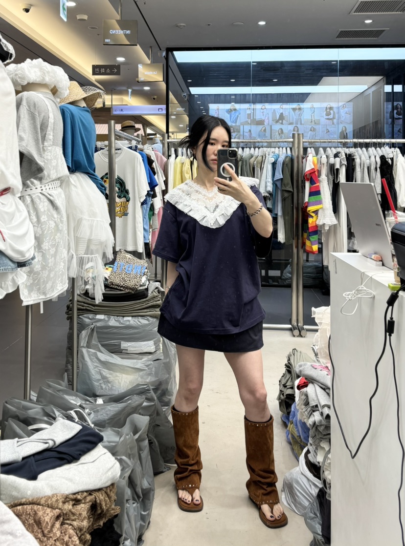 INTHEEND韓國東大門代購女士新款26春夏職業熱賣人氣休閑T恤INTHEENDT恤