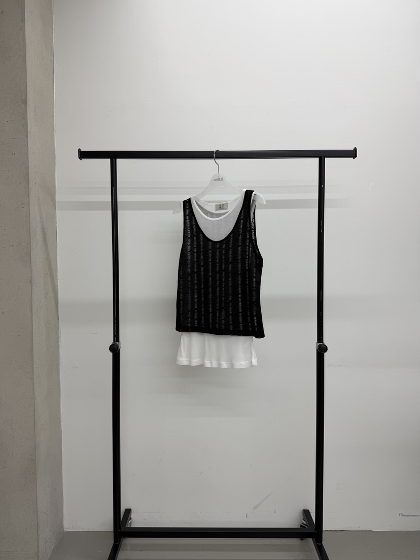 MINIMUZE韓國直郵女裝新品26夏季人氣休閑職業吊帶背心透視MINIMUZE吊帶/背心圖色4