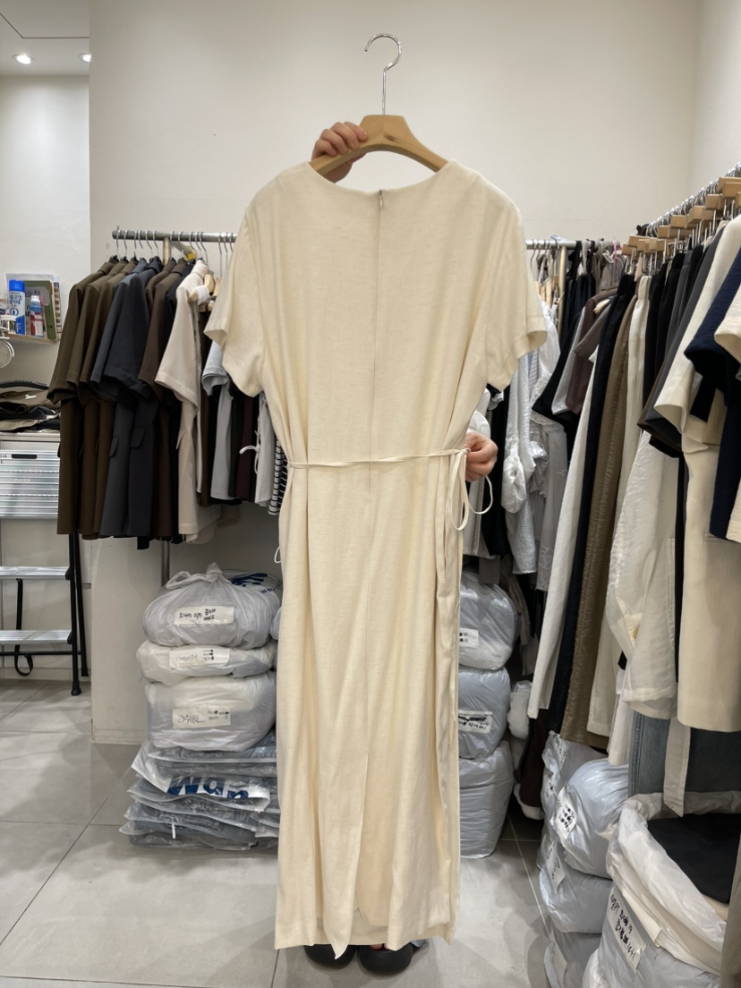 HEIZE韓國直郵女士新品熱賣時尚推薦26春夏連衣裙OPS披肩亞麻HEIZE連衣裙