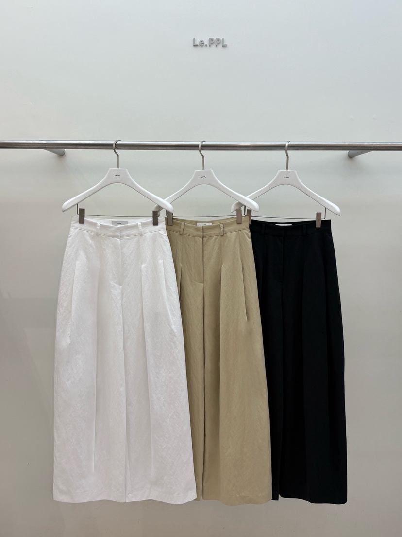 LE-PPL韓國直郵女裝新品休閑26夏季26春夏時尚職業休閑褲LE-PPL休閑褲圖色2左二色
