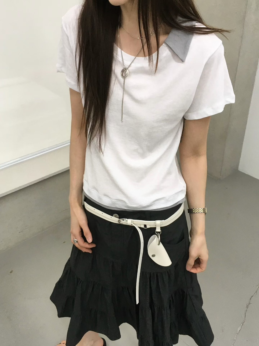 MINIMUZE韓國代購女士新品休閑職業26夏季熱賣時尚人氣T恤MINIMUZET恤