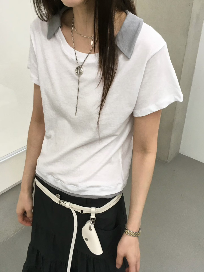 MINIMUZE韓國代購女士新品休閑職業26夏季熱賣時尚人氣T恤MINIMUZET恤