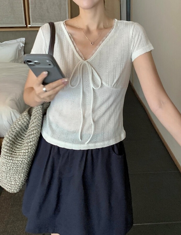 OLA韓國代購女裝新款休閑推薦26春夏熱賣人氣時尚職業T恤mellor/OLAT恤