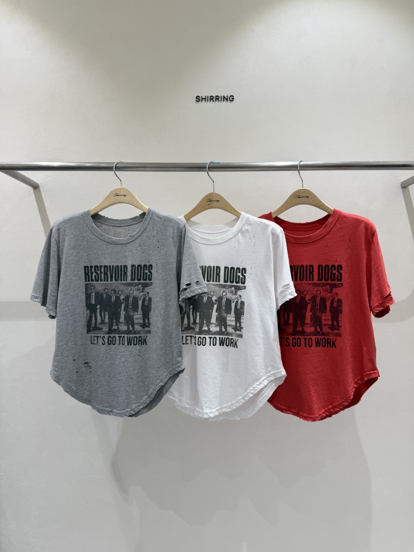 SHIRRING韓國東大門直郵女士新品26夏季職業推薦時尚T恤復古SHIRRINGT恤