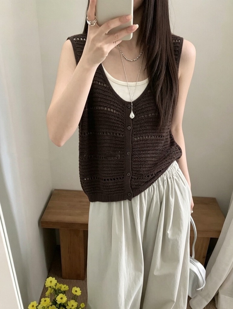 OLA韓國直郵實拍女士新款熱賣26夏季26春夏休閑人氣吊帶背心mellor/OLA吊帶/背心