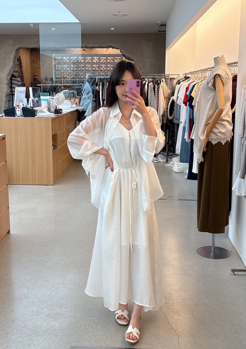 JUJU韓國直郵女士新品熱賣休閑26夏季人氣推薦連衣裙無袖JUJU連衣裙
