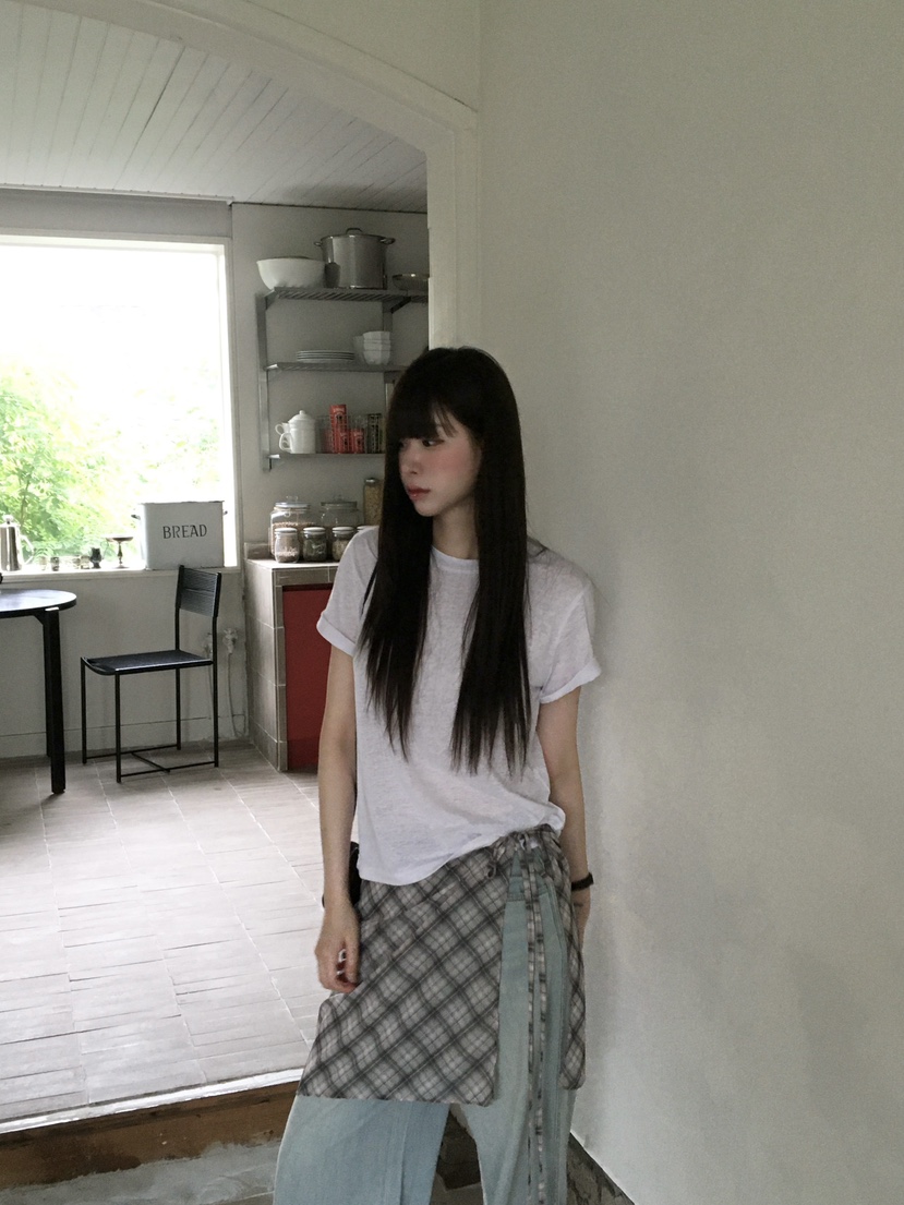 LEGACY東大門實拍韓國女士新品人氣推薦休閑26春夏T恤亞麻LEGACYT恤