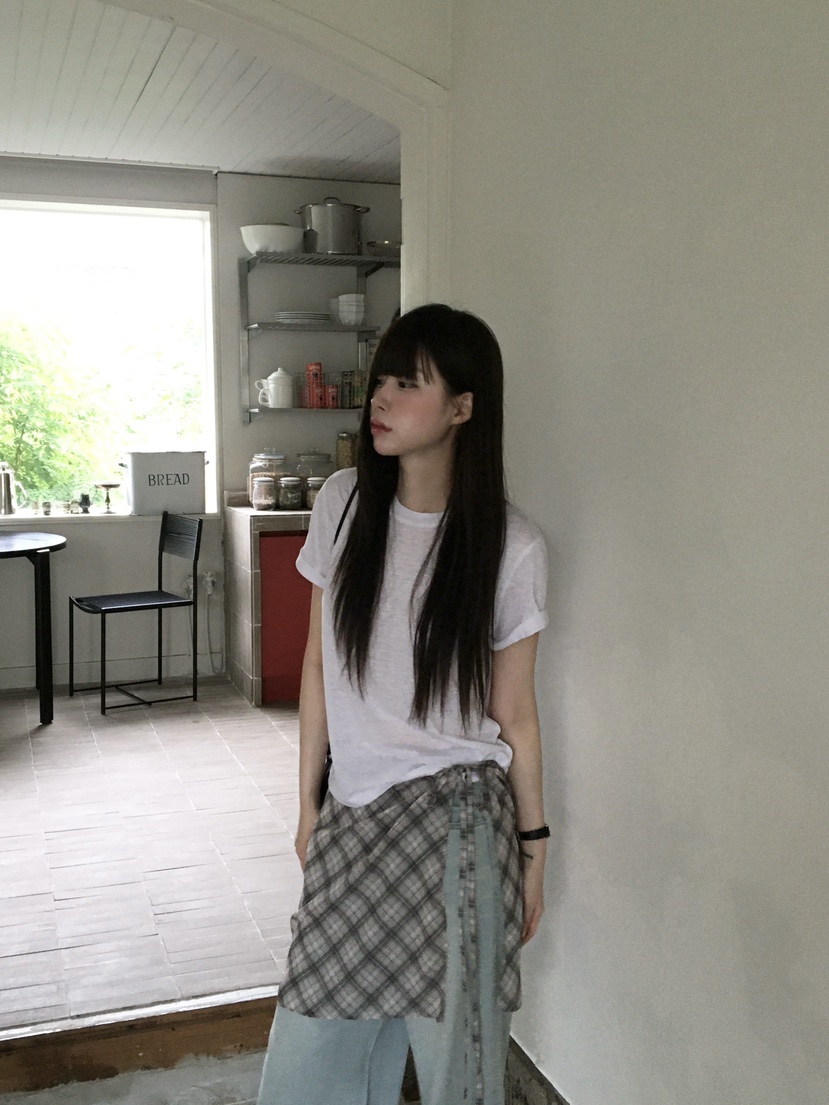 LEGACY東大門實拍韓國女士新品人氣推薦休閑26春夏T恤亞麻LEGACYT恤