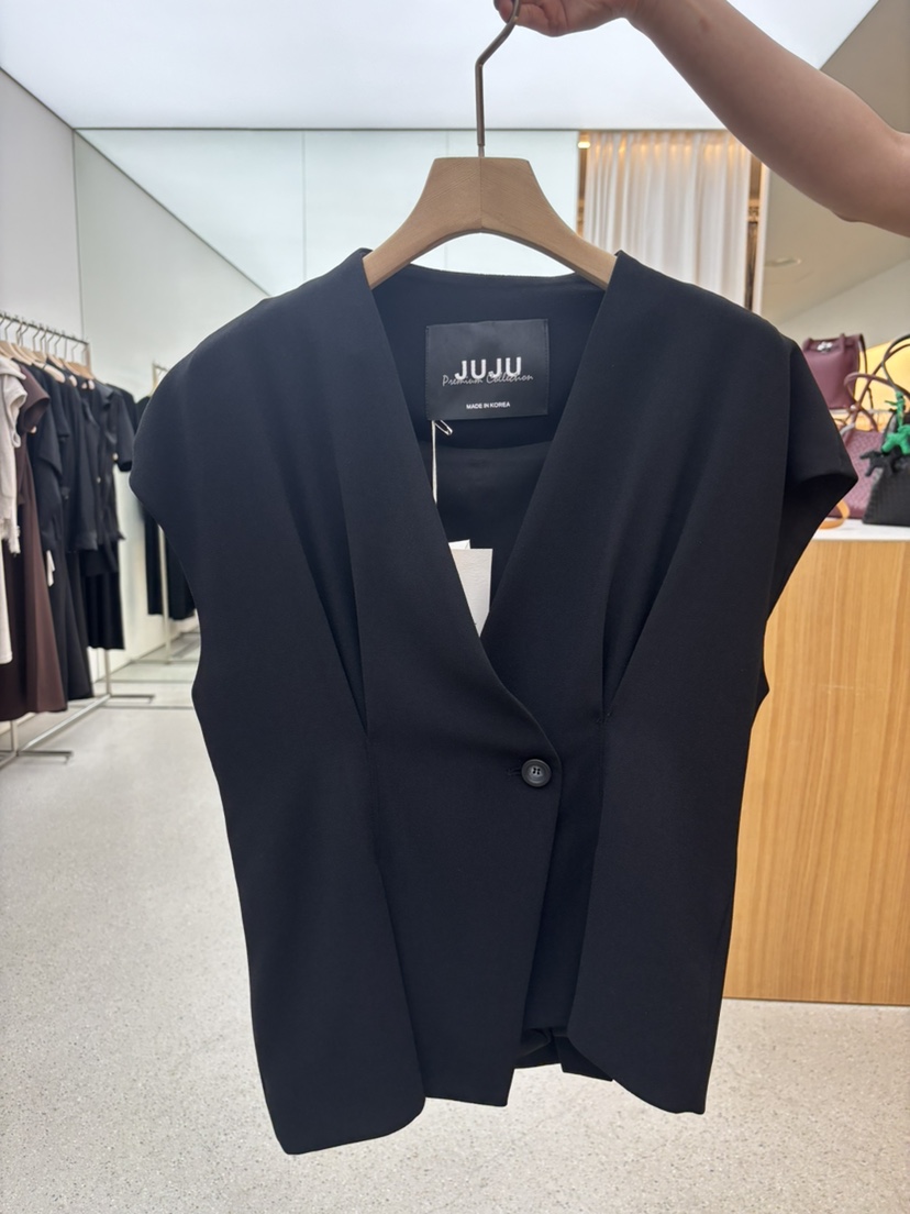 JUJU韓國代購女士新款26春夏熱賣職業26夏季時尚襯衫蕾絲衫JUJU襯衫/蕾絲衫圖色2