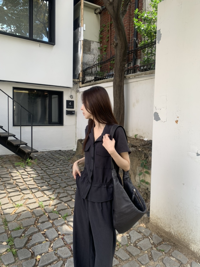 LE AVE韓國直郵女士新款26春夏休閑26夏季時尚襯衫蕾絲衫LE AVE襯衫/蕾絲衫