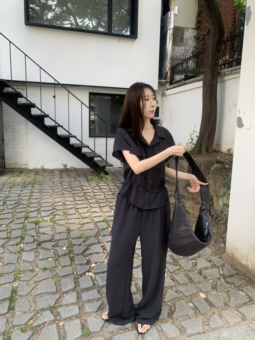 LE AVE韓國直郵女士新款26春夏休閑26夏季時尚襯衫蕾絲衫LE AVE襯衫/蕾絲衫