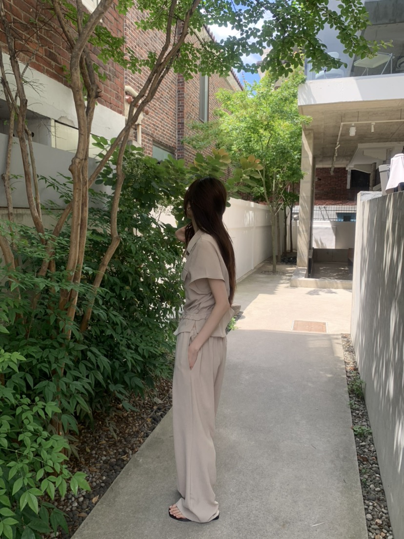 LE AVE韓國直郵女士新款26春夏休閑26夏季時尚襯衫蕾絲衫LE AVE襯衫/蕾絲衫