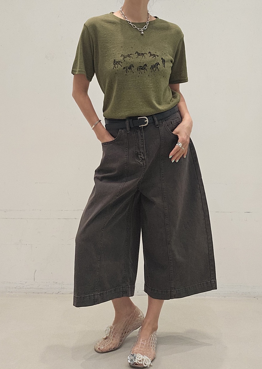 NEOUL韓國東大門直郵女裝新品26夏季熱賣休閑短褲不含腰帶NEOUL/ahin雙領標簽短褲圖色1
