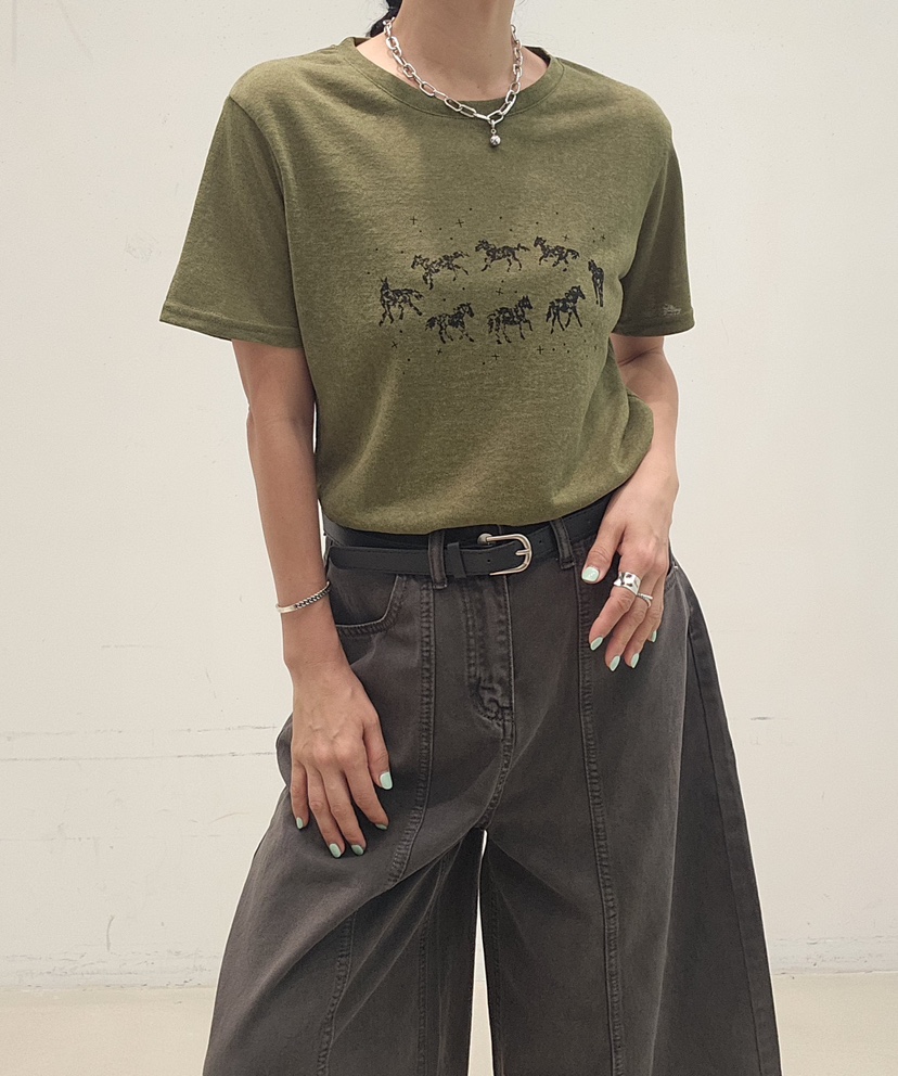 NEOUL韓國東大門代購女士新品熱賣推薦人氣休閑時尚職業T恤NEOUL/ahin雙領標簽T恤