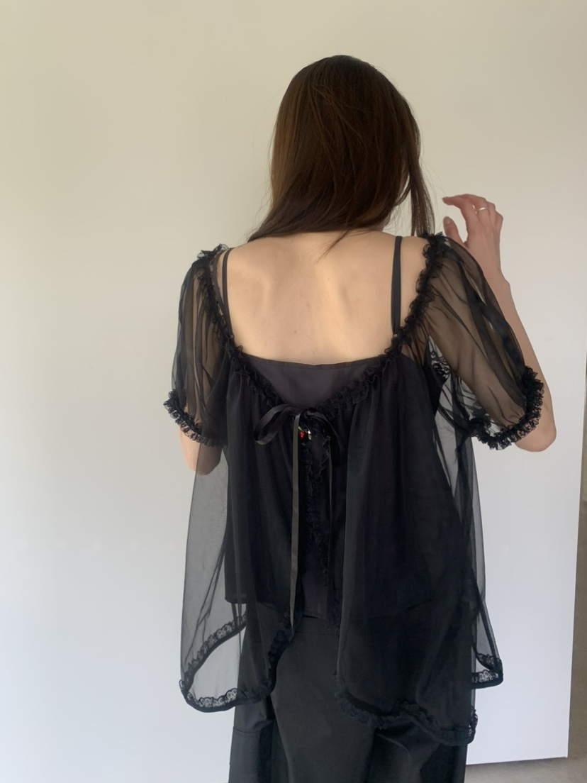 LE AVE韓國東大門直郵女裝新品時尚26春夏襯衫蕾絲衫不含內搭LE AVE襯衫/蕾絲衫