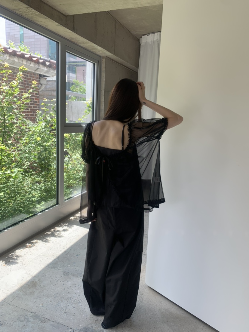 LE AVE韓國東大門直郵女裝新品時尚26春夏襯衫蕾絲衫不含內搭LE AVE襯衫/蕾絲衫