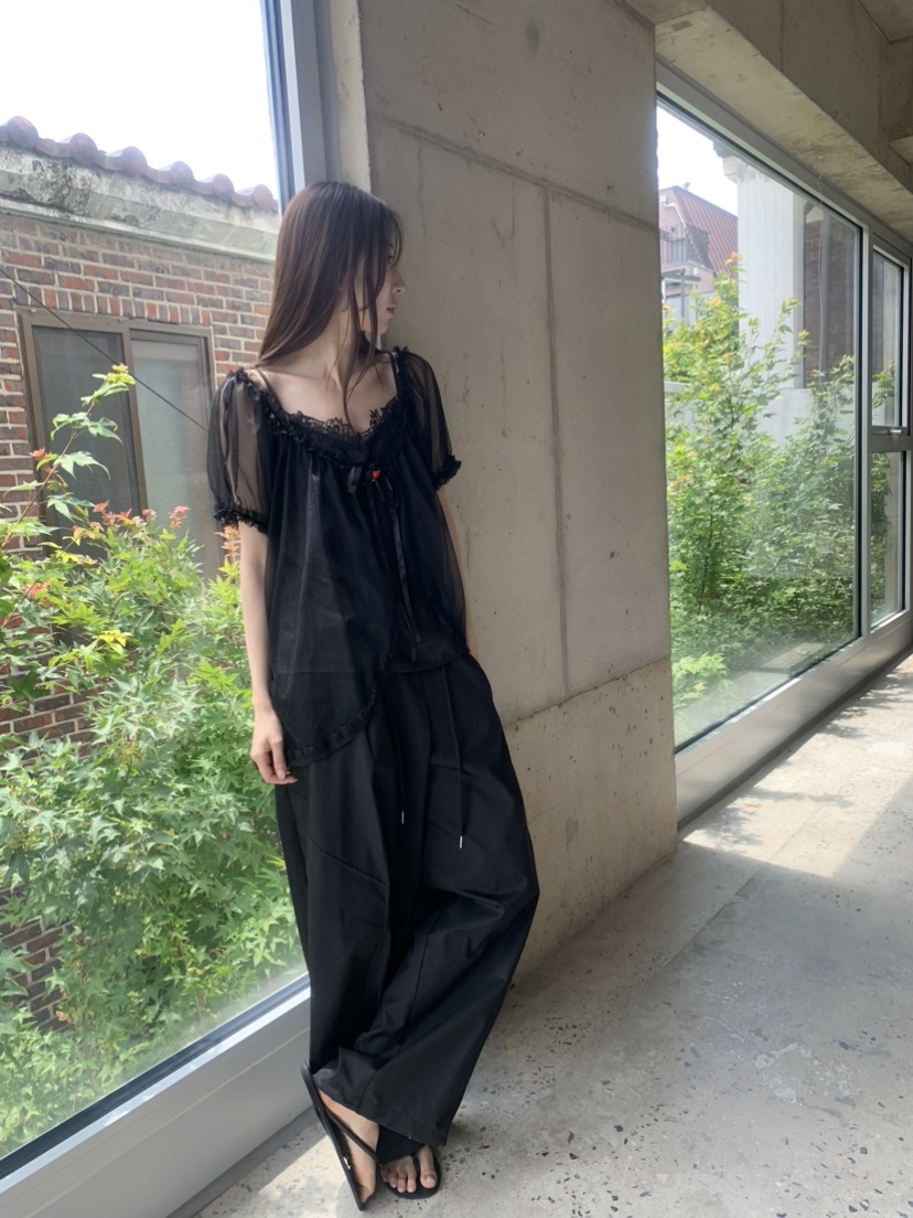 LE AVE韓國東大門直郵女裝新品時尚26春夏襯衫蕾絲衫不含內搭LE AVE襯衫/蕾絲衫