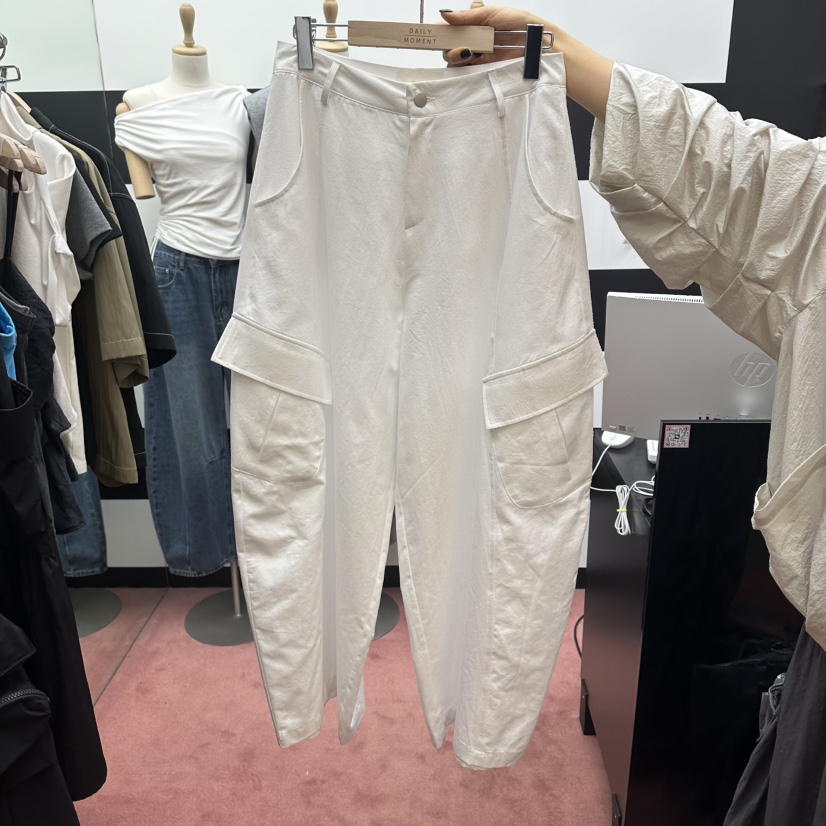 DAILY MOMENT韓國直郵女士新品26春夏人氣休閑休閑褲復古DAILY MOMENT休閑褲圖色1