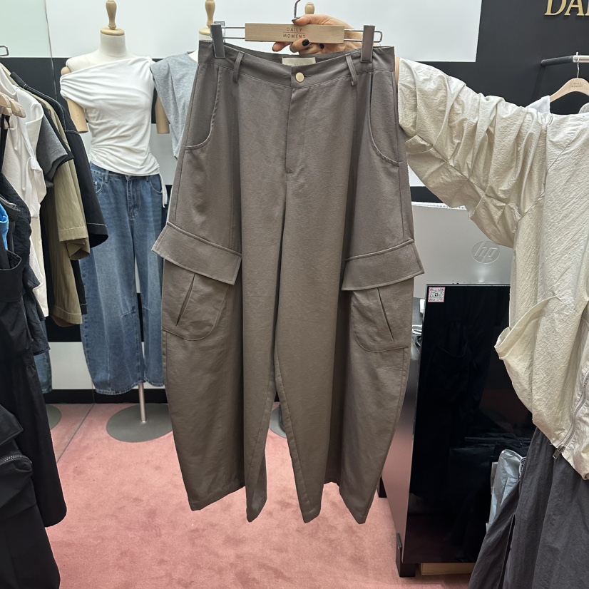 DAILY MOMENT韓國直郵女士新品26春夏人氣休閑休閑褲復古DAILY MOMENT休閑褲圖色2